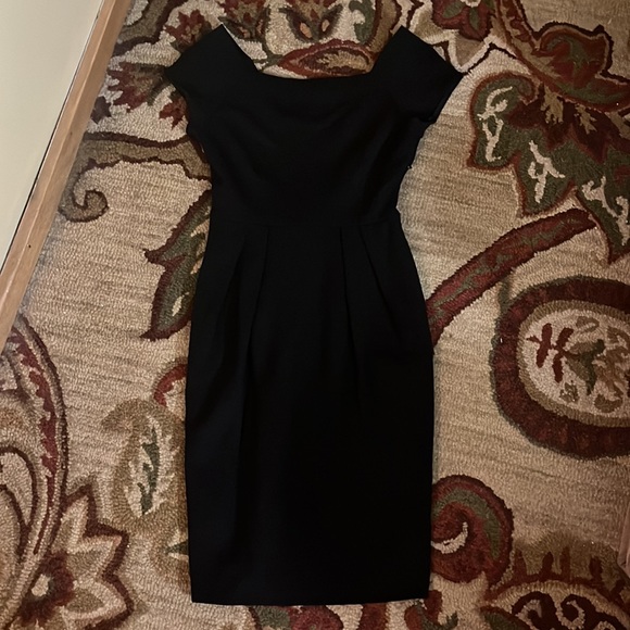 DIANE VON FURSTENBERG Size 4 Little-Black-Dress Stretchy Wool Elegant $599 NEW - Picture 11 of 16